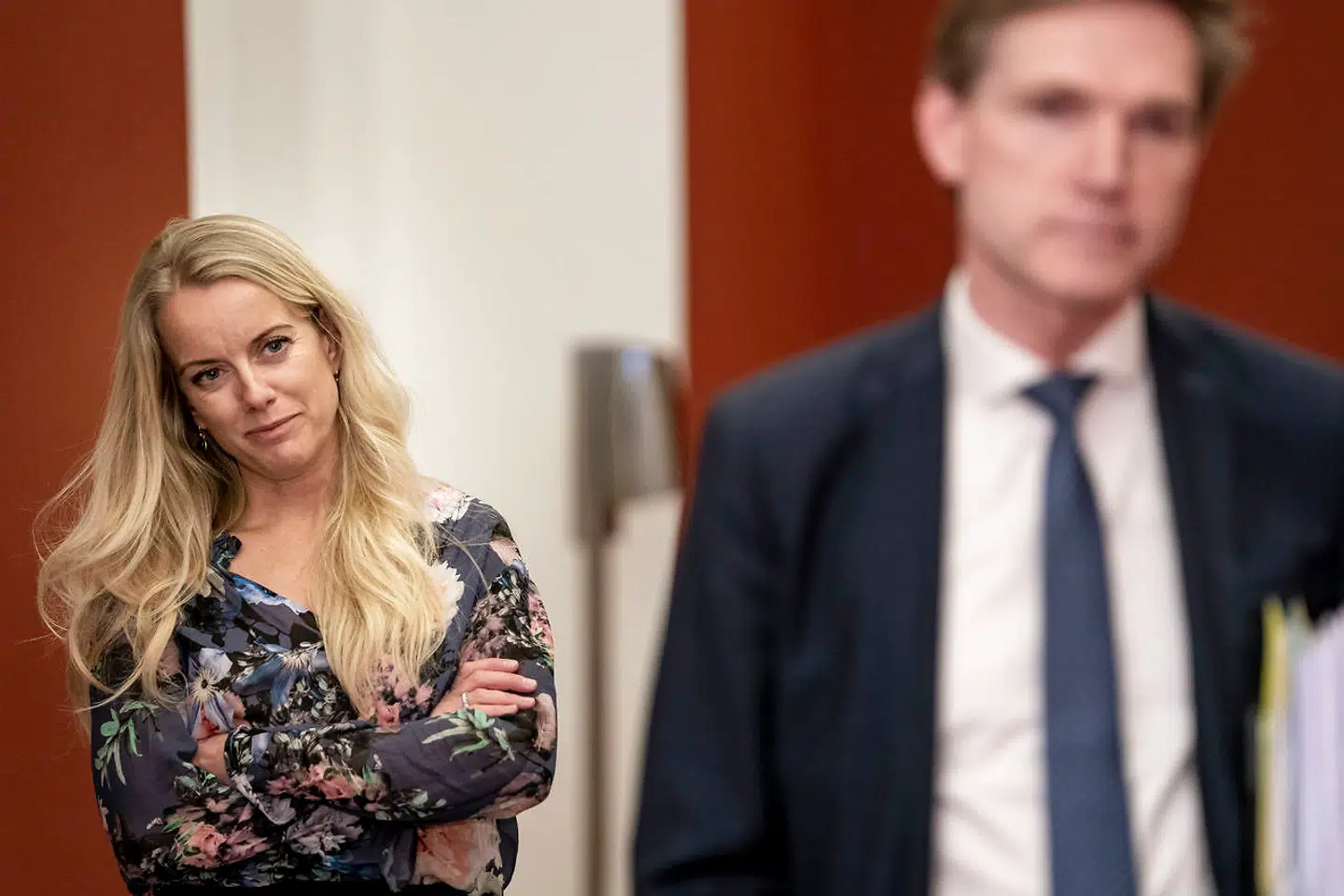 Pernille Vermund (NB) og Kristian Thulesen Dahl (DF) ankommer til møde i Statsministeriet om en yderligere genåbning af landet, torsdag den 18. marts 2021.