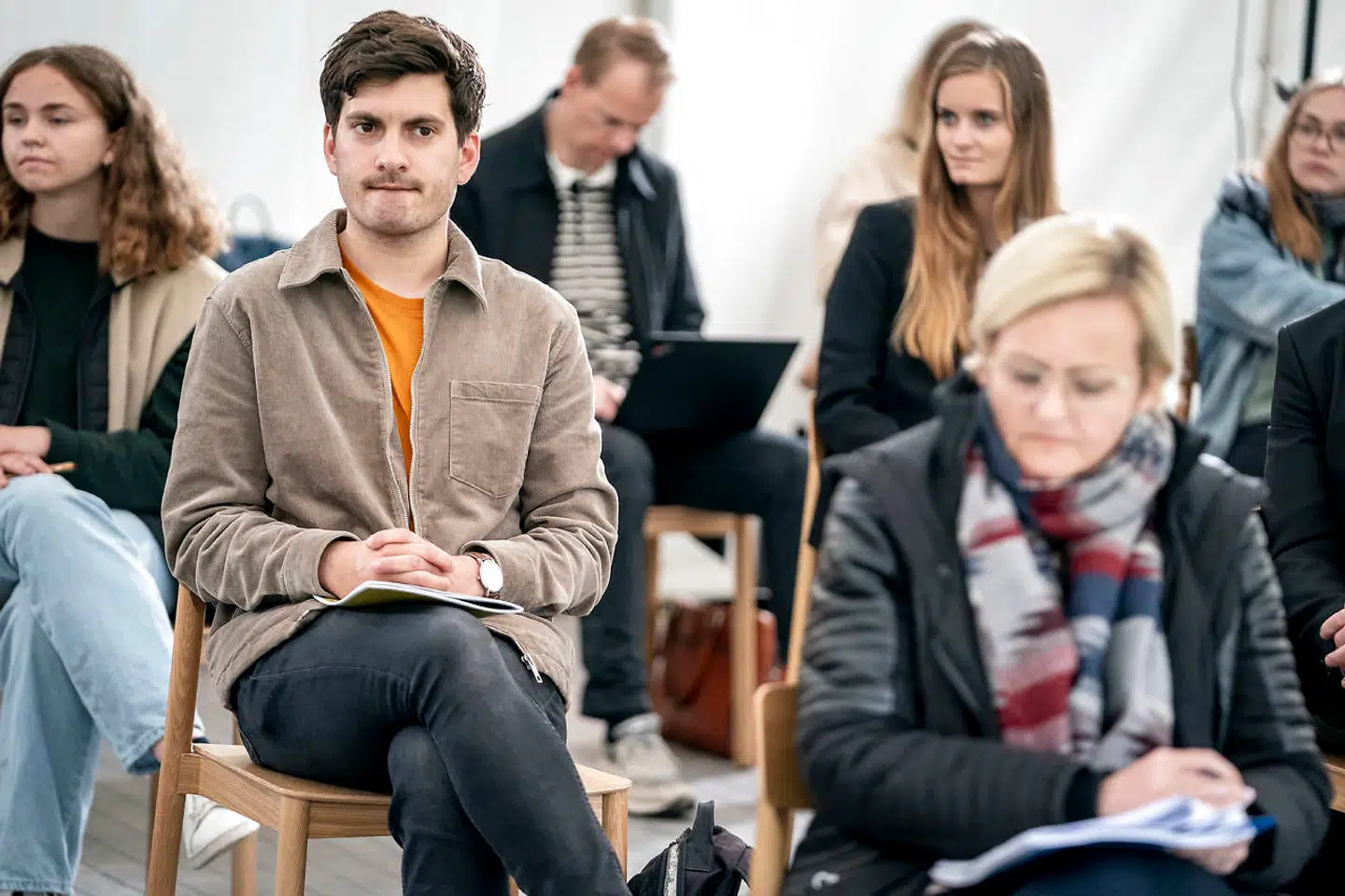 Frederik Vad, formand for DSU, og børne- og undervisningsminister Pernille Rosenkrantz-Theil.