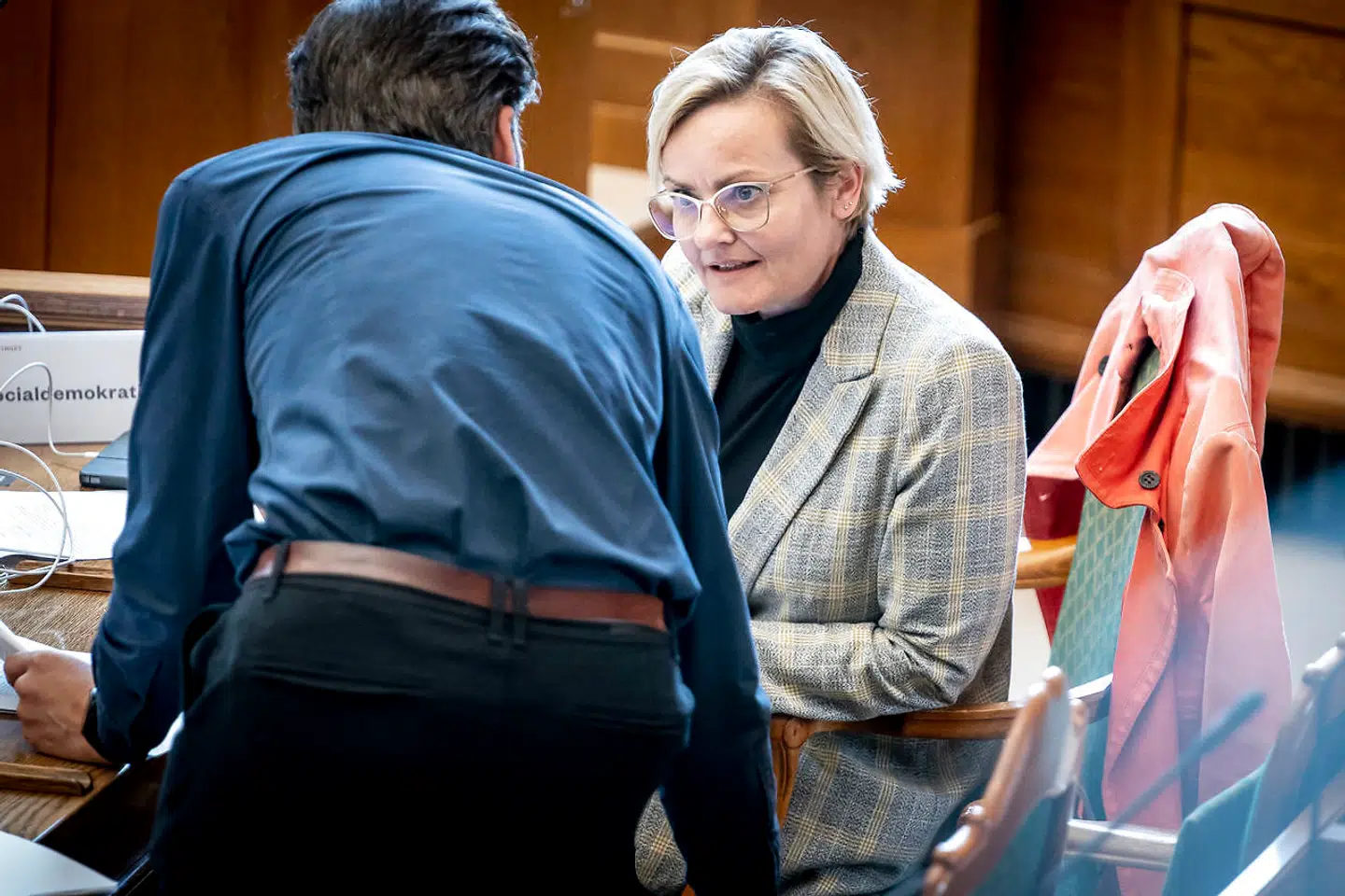 Pernille Rosenkrantz-Theil (S) under møde i Folketingssalen, hvor en række lovforslag bliver behandlet, på Christiansborg tirsdag den 1. juni 2021.