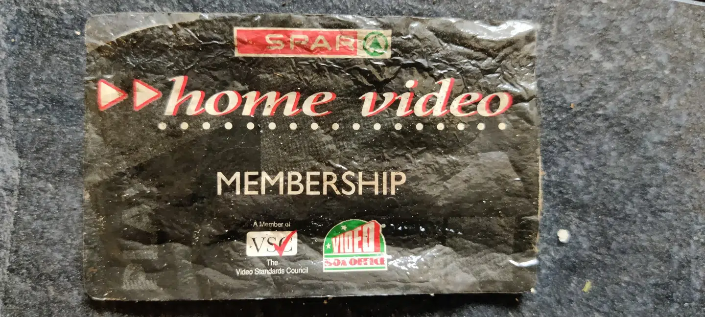 Kortet til videobutikken.