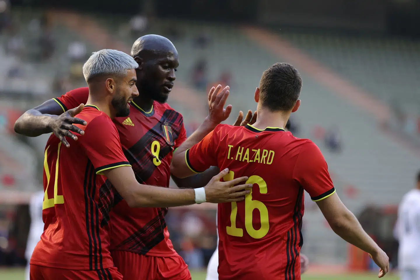 Belgien er et af de fodboldlandshold, der er blevet vaccineret mod coronavirus før EM-slutrunden. Kenzo Tribouillard/Ritzau Scanpix