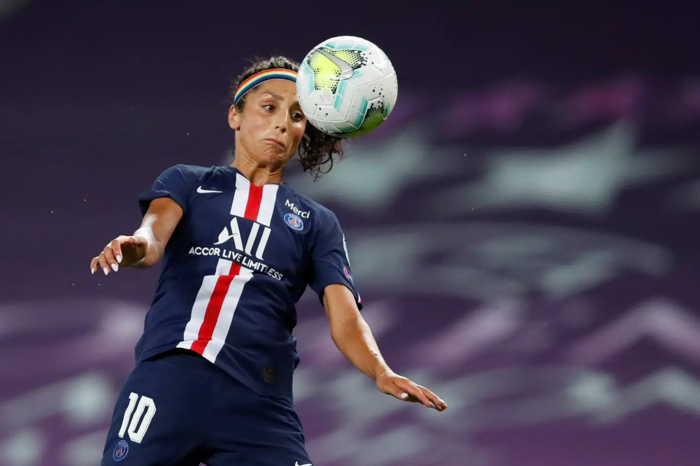 Nadia Nadim er fransk mester med Paris Saint-Germain. (Arkivfoto) Pool/Reuters