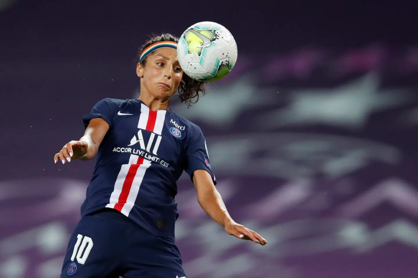 Nadia Nadim er fransk mester med Paris Saint-Germain. (Arkivfoto) Pool/Reuters