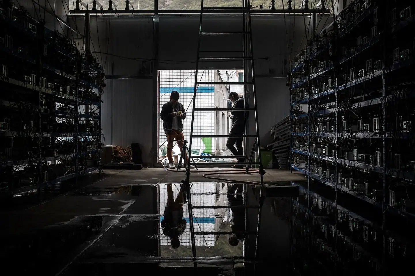 Billedet her er fra en Bitcoin-mine i Sichuan. Arkivfoto 2016