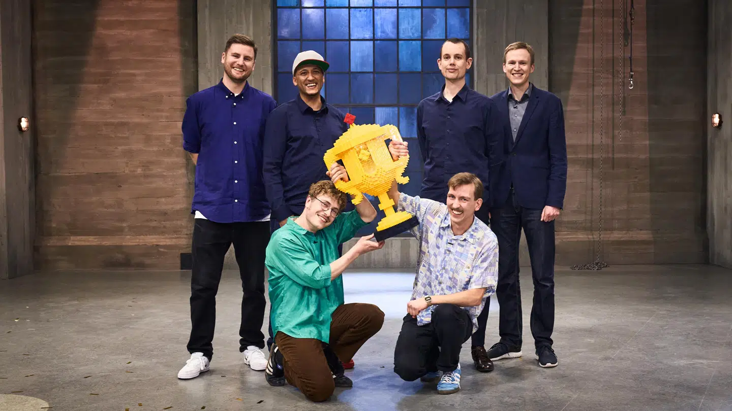 I finalen af 'LEGO Masters' måtte Jonas & Marvin og Lasse & Esben se sig slået af Magnus & Frederik.