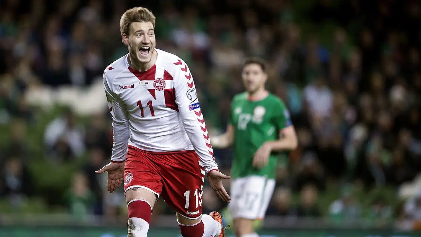 Nicklas Bendtners sidste landskamp blev 5-1-sejren over Irland i 2017, hvor han scorede Danmarks sidste mål.