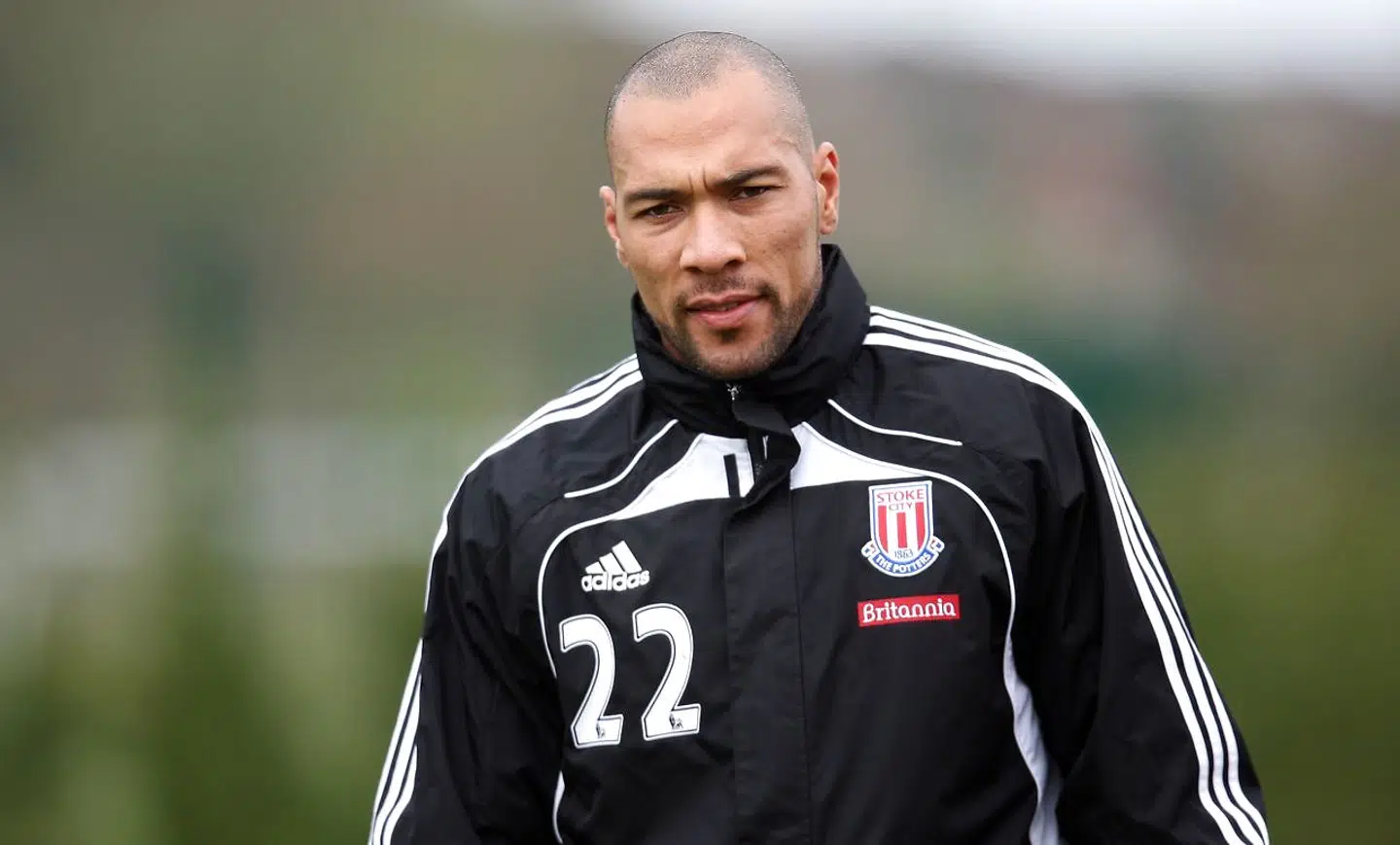 Football - Stoke City Training - FA Cup Semi Final Preview - Stoke City Training Ground - 11/4/11 Stoke City's John Carew during training Mandatory Credit: Action Images / Carl Recine Livepic
