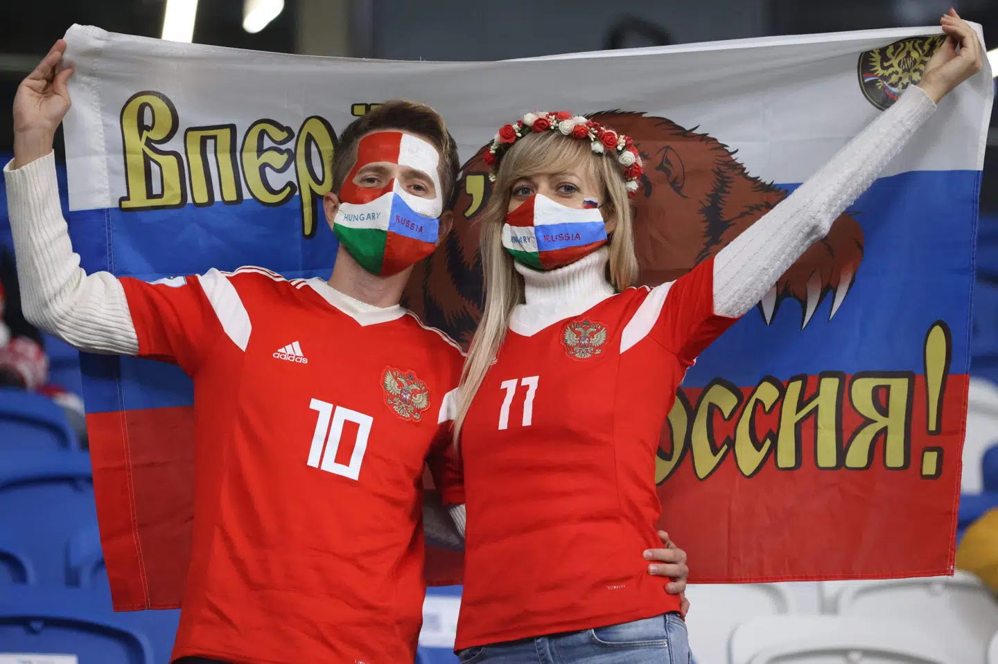 Russiske fans ser ud til ikke at få adgang til EM-kampen mod Danmark i Parken. Det er russerne sure over. (Arkivfoto) Dimitar Dilkoff/Ritzau Scanpix