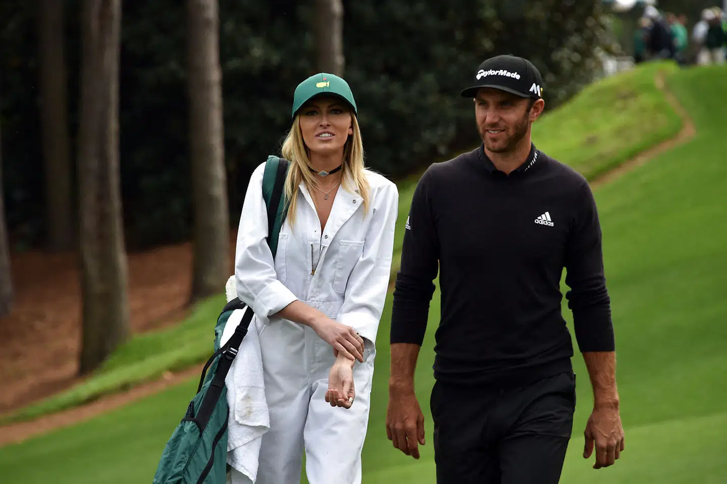 Dustin Johnson og Paulina Gretzky.