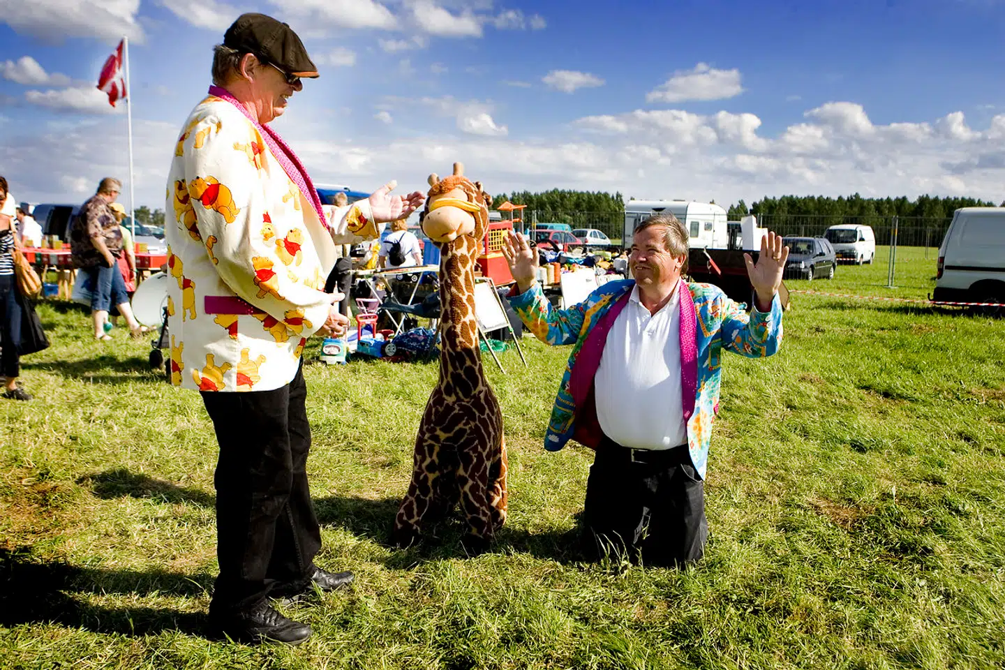 Fede Finn og Funny Boyz, alias Lennart Johannesen og Jørn Rosenville, på Ballerup Kræmmerfestival i 2007.