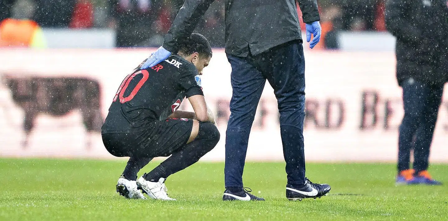 FC Midtjyllands Evander ærgrer sig efter kampen mod AGF