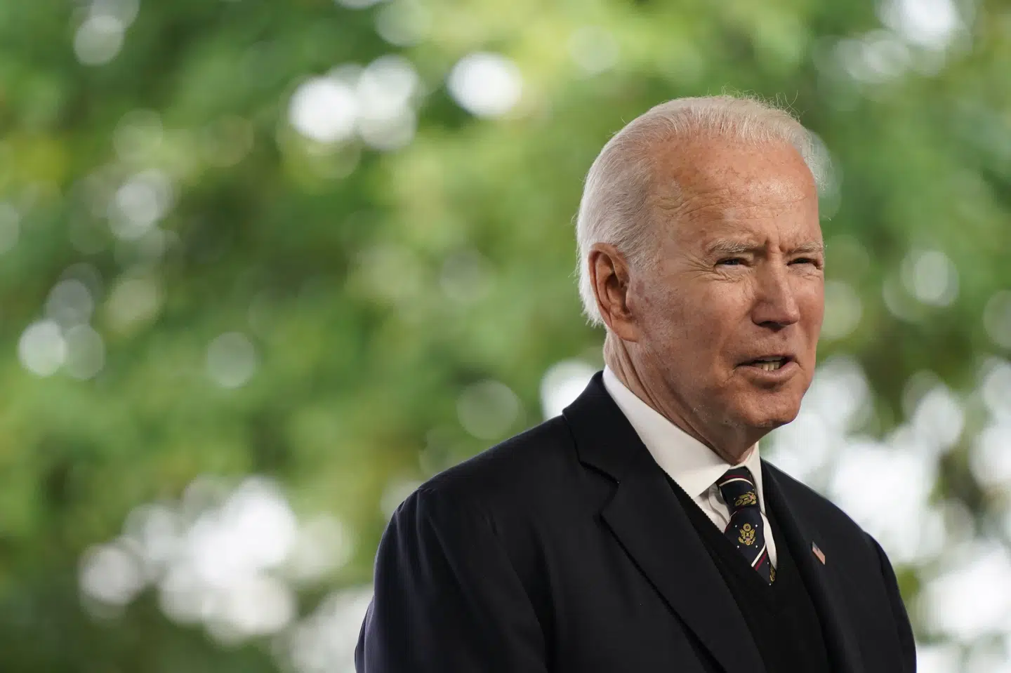 Udtalelserne fra Biden kom i forbindelse med et arrangement under helligdagen Memorial Day. Patrick Semansky/Ritzau Scanpix