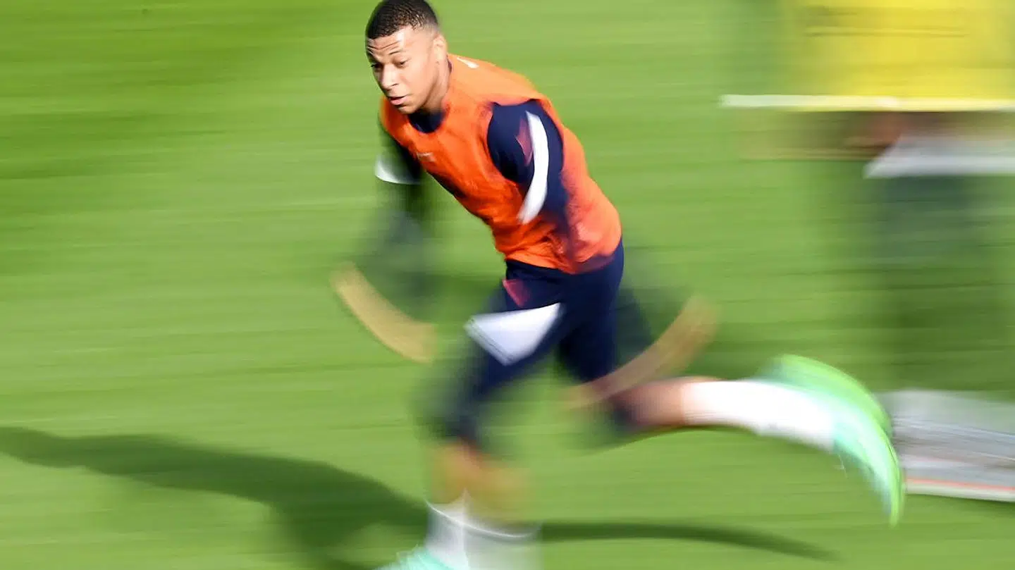Kylian Mpabbe er målt til 36 km. i timen.