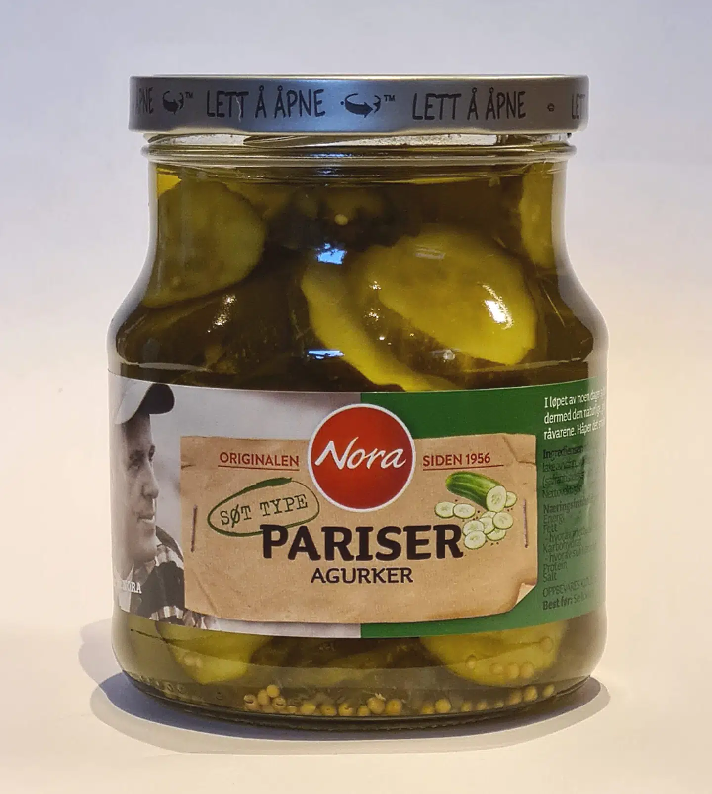 Dette glas med såkaldte pariseragurker er sat til salg for 5.000 kroner.