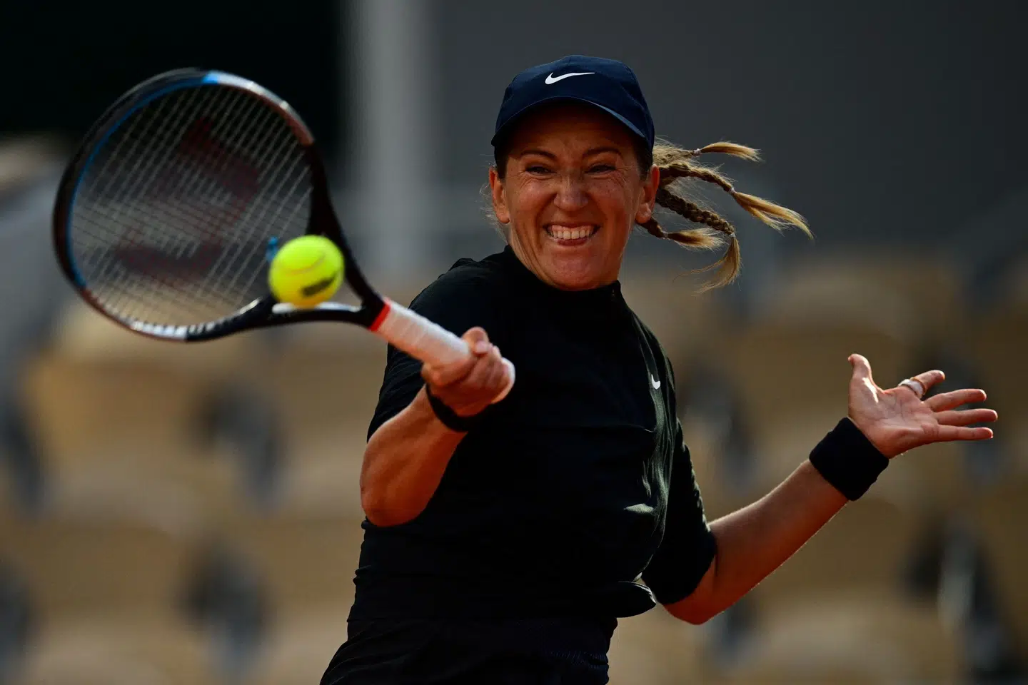 Victoria Azarenka er klar til at møde Clara Tauson i anden runde af French Open. Martin Bureau/Ritzau Scanpix