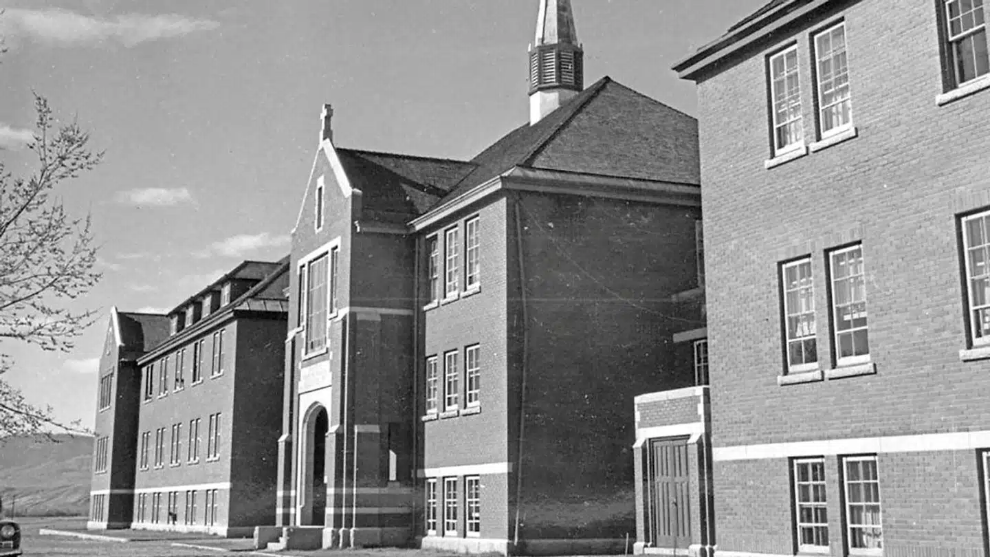Hovedbygningen ved Kamloops Indian Residential School.