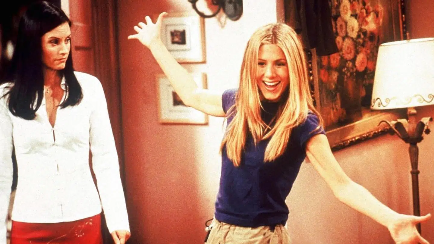 Courtney Cox og Jennifer Aniston i 'Friends'.
