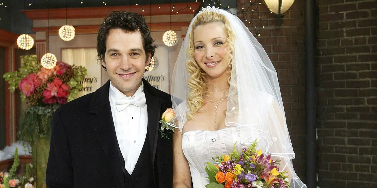 Mike og Phoebe - spillet af Paul Rudd og Lisa Kudrow - blev gift i den tiende og sidste sæson af 'Friends'.