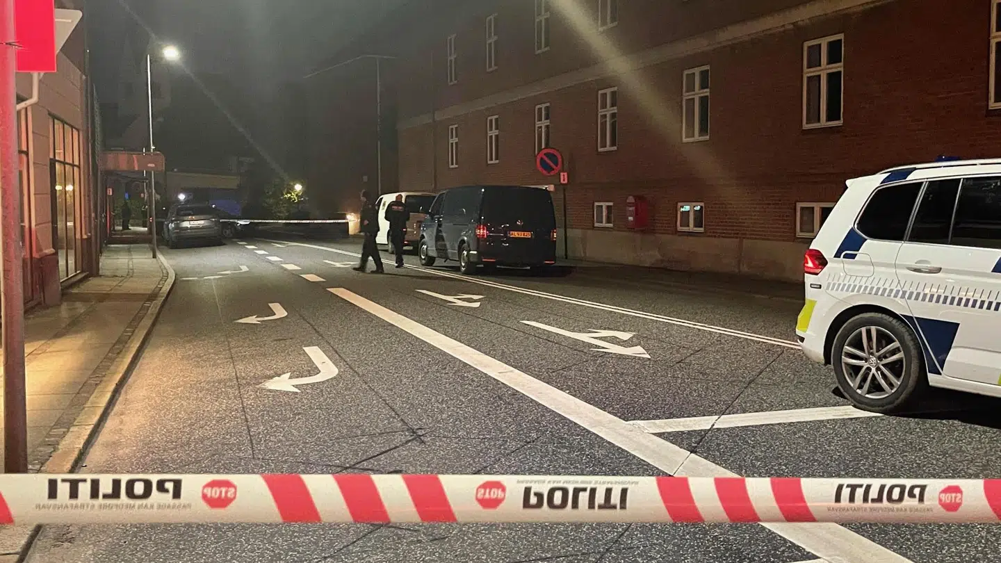 Der har natten igennem været afspærret ved Volmersgade.