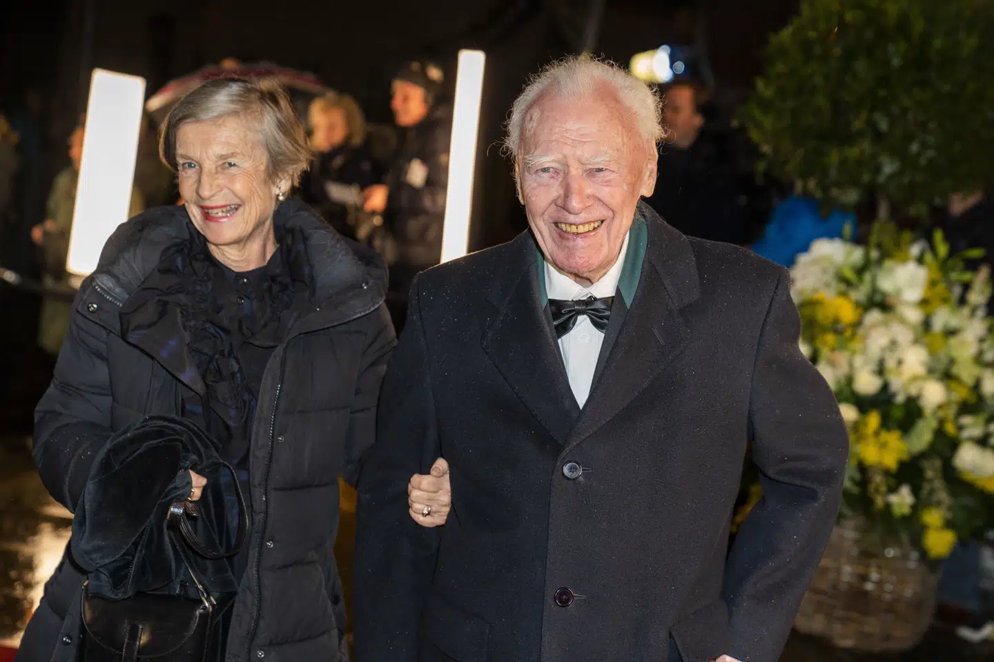 Poul Schlüter med sin kone, Anne Marie Vessel Schlüter, da regeringen markerede 100-året for Genforeningen i januar 2020. De blev gift i 1989. (Arkivfoto) Martin Sylvest/Ritzau Scanpix