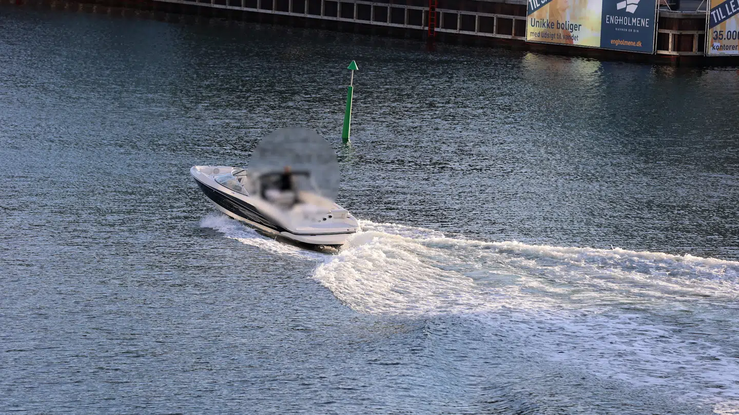 Båd i Københavns Havn. Privatfoto.