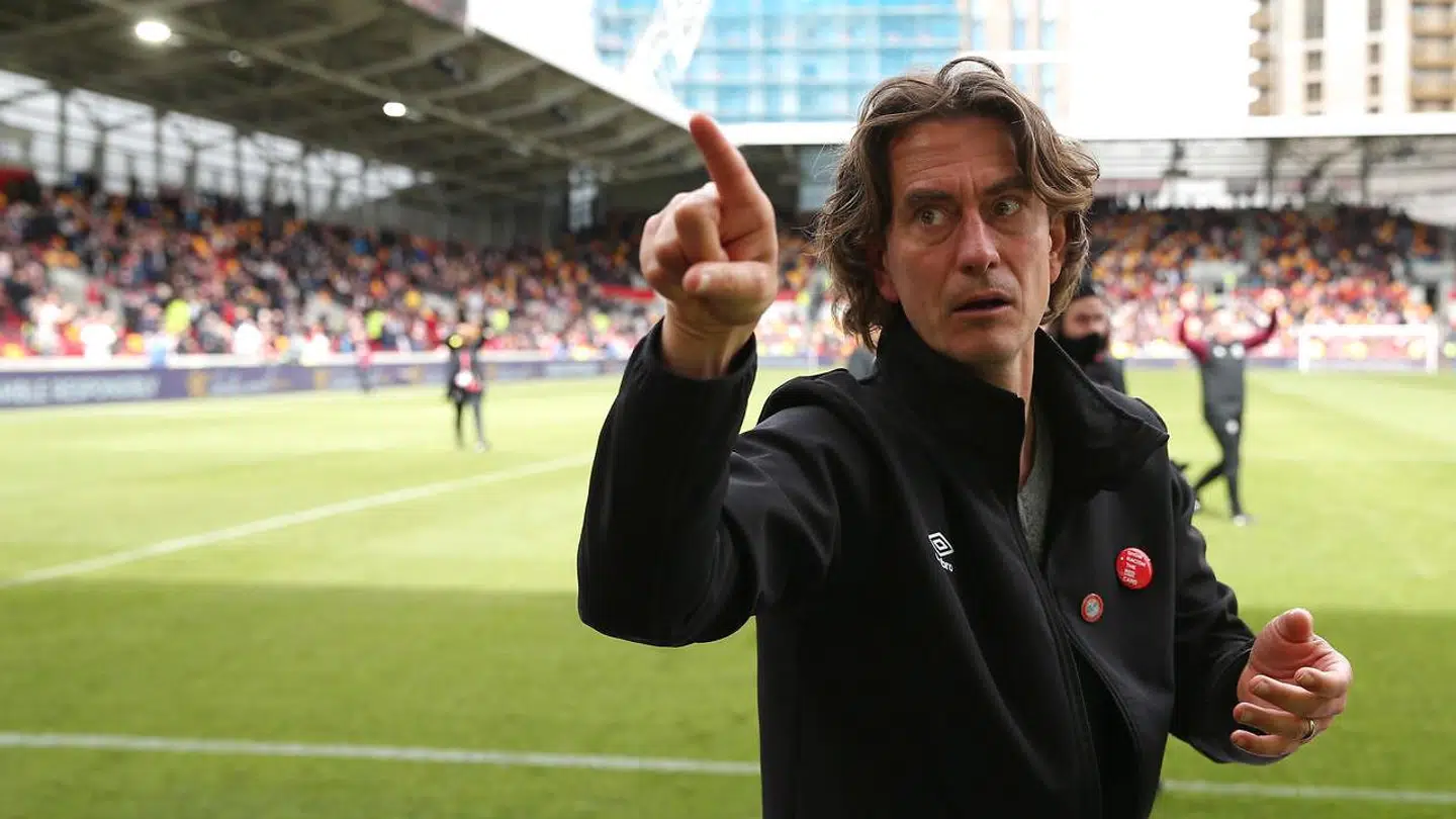 Thomas Frank og Brentford har alt på spil lørdag.