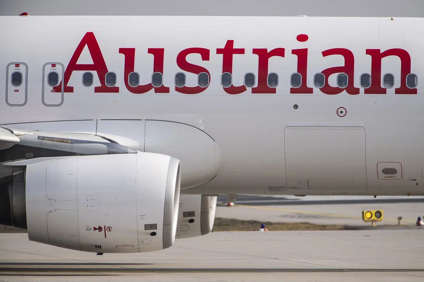 Der bliver ikke nogen afgang fra Wien til Moskva med Austrian Airlines. For Rusland kræver, at det skal ske gennem hviderussisk luftrum. Det vil Østrig ikke efter anbefaling fra EU. Søndag blev et Ryanair-fly tvunget til landing i Hviderusland, og en kendt dissident om bord blev anholdt. (Arkivfoto) Silas Stein/Ritzau Scanpix