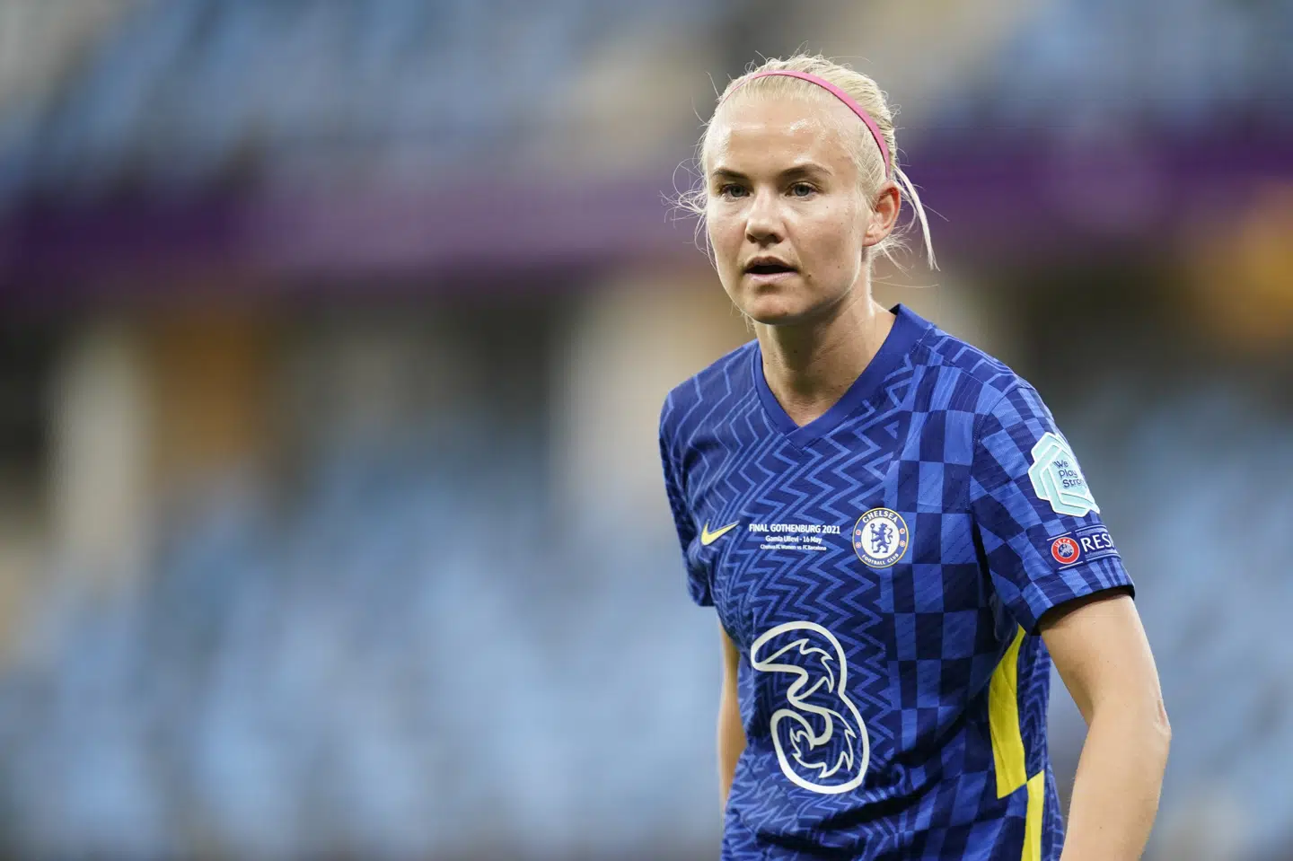 Angriberen Pernille Harder fra Chelsea er helt som forventet udtaget til det danske landshold. Björn Larsson Rosvall/TT/Ritzau Scanpix