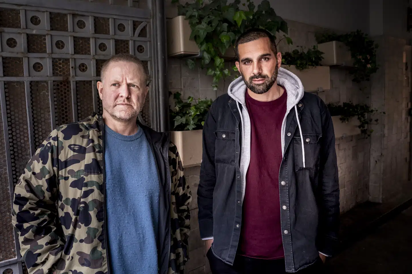 Anders Matthesen og Zaki Youssef medvirker i den nye Afdeling Q-film, Marco Effekten. Liselotte Sabroe/Ritzau Scanpix
