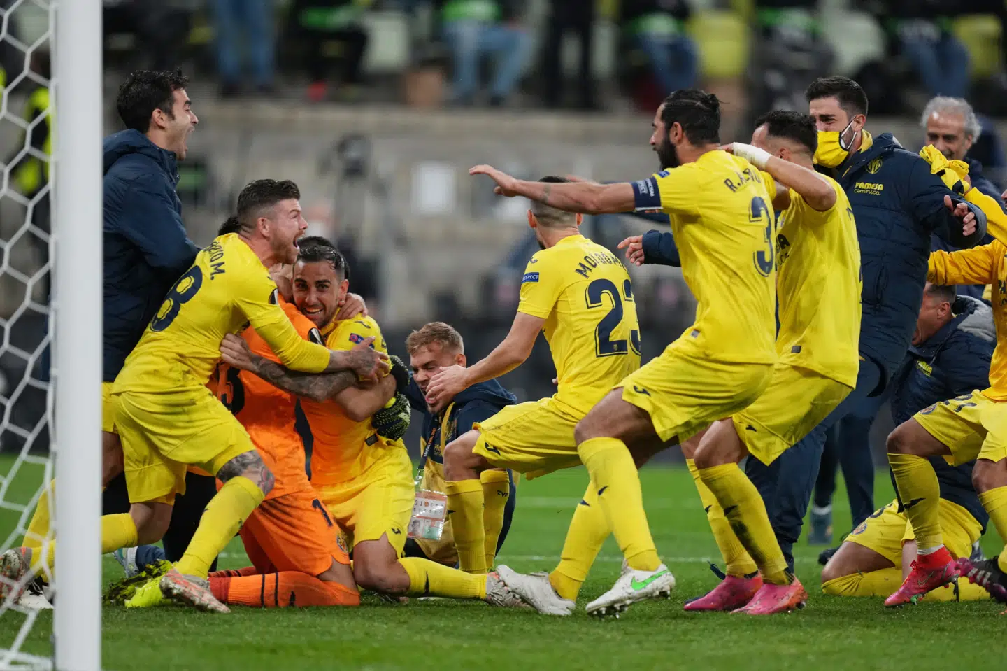 Villarreal vandt Europa League efter en vild straffesparkskonkurrence. Michael Sohn/Reuters