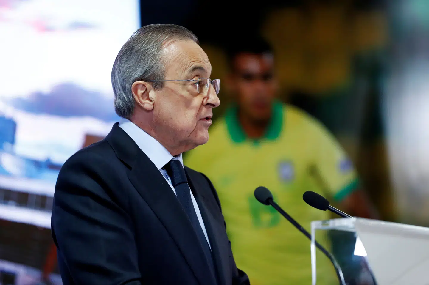 Real Madrid-præsident Florentino Perez har været en af de mest åbenmundede i debatten om Super League. (Arkivfoto) Juan Medina/Reuters