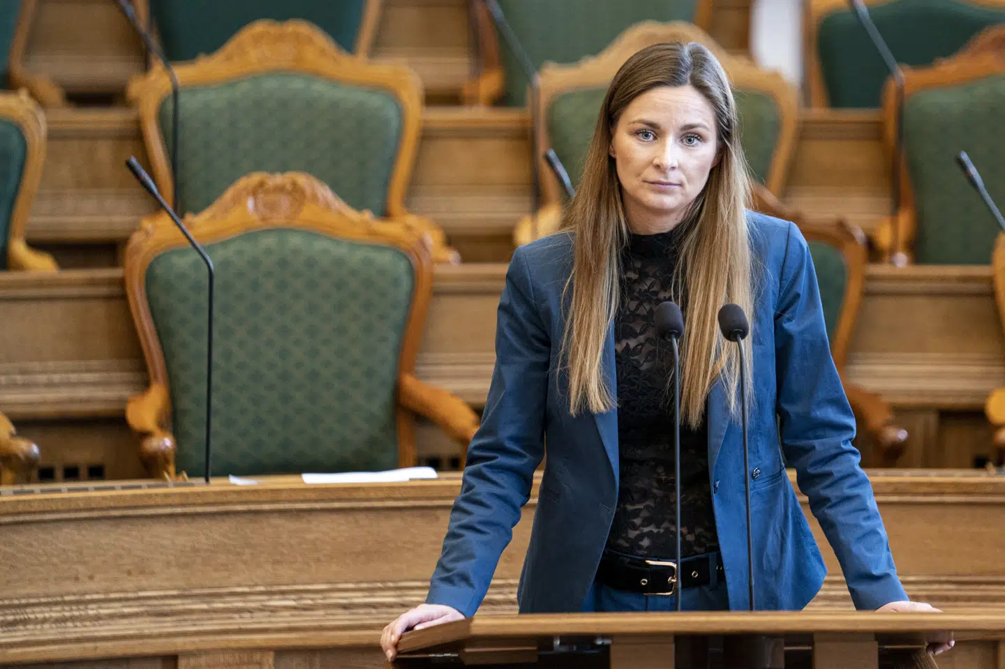 Venstres Marlene Ambo-Rasmussen undrer sig såre over, at Enhedslisten ikke har rykket på det flertal, de fik 16. april, om at starte forhandlinger om hjælp til landets fødegange. Niels Christian Vilmann/Ritzau Scanpix