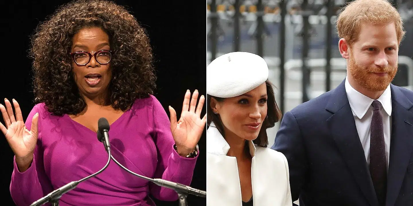 Oprah Winfrey, prins Harry og Meghan Markle