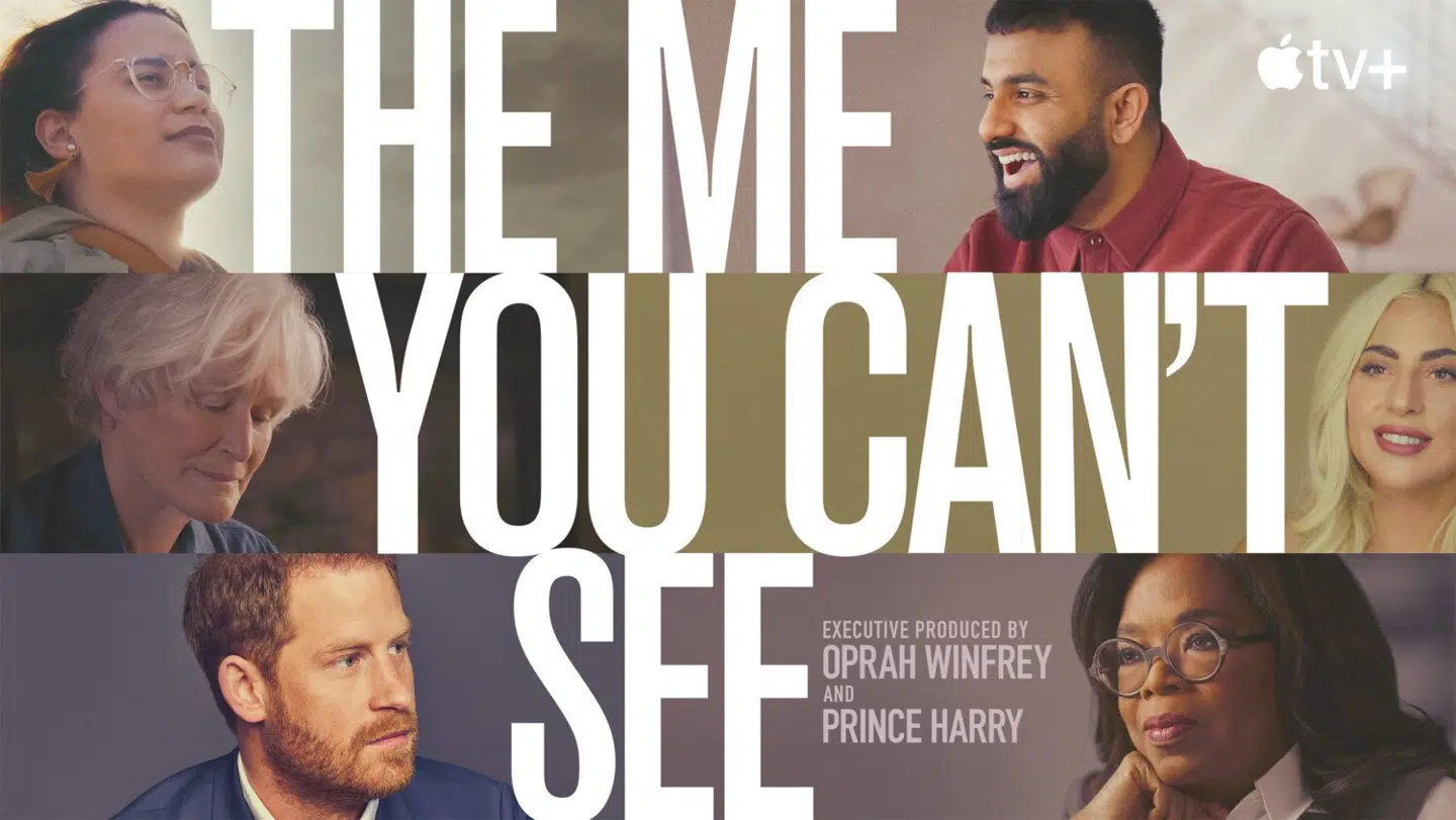 'The Me You Can't See' er en dokumentarserie i fem afsnit af prins Harry og Oprah Winfrey på Apple TV+, hvor hvert afsnit har en hovedperson, der fortæller om sine egne udfordringer med psykisk sygdom. I første afsnit er det Lady Gaga, i sidste afsnit er det prins Harry selv, der er i fokus.