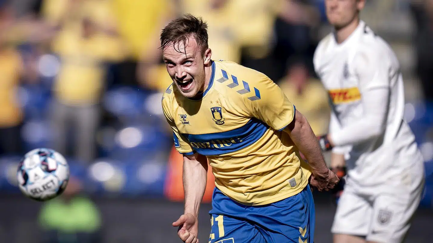 Lasse Vigen sendte Brøndby Stadion i ekstase, da han scorede til 1-0 mod FC Nordsjælland.
