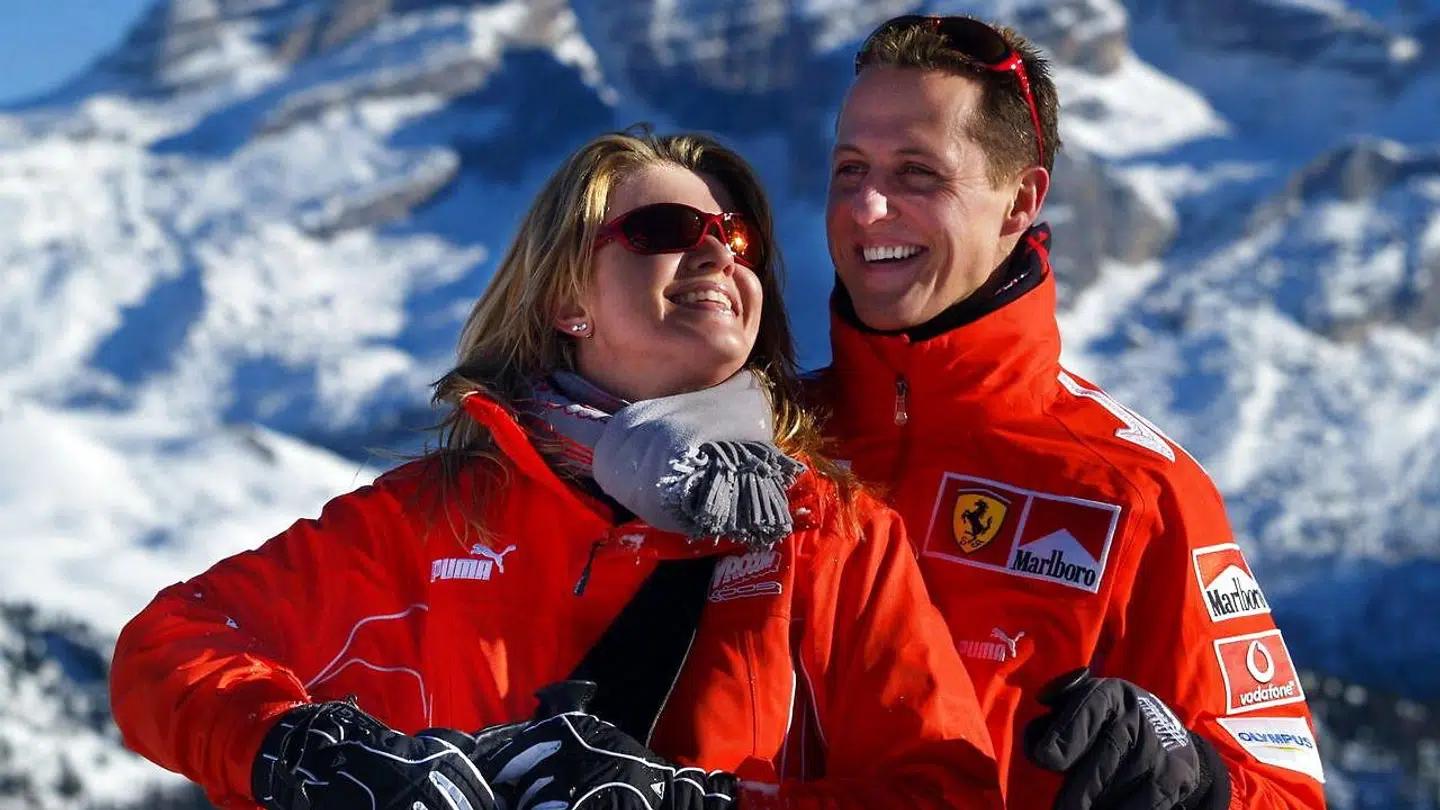 Michael Schumacher med konen Corinna.