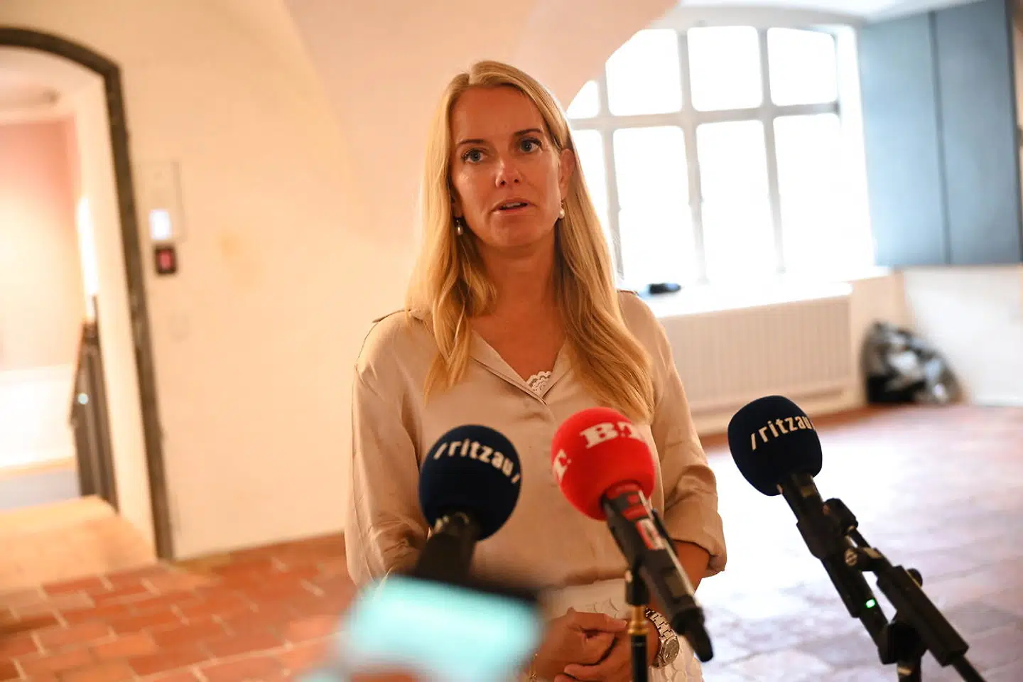 Udlændinge- og integrationsminister Mattias Tesfaye (S) indkalder partiernes udlændingeordførere til møde om udrejsecenteret på Langeland, i Udlændinge- og Integrationsministeriet i København tirsdag den 25. maj 2021.