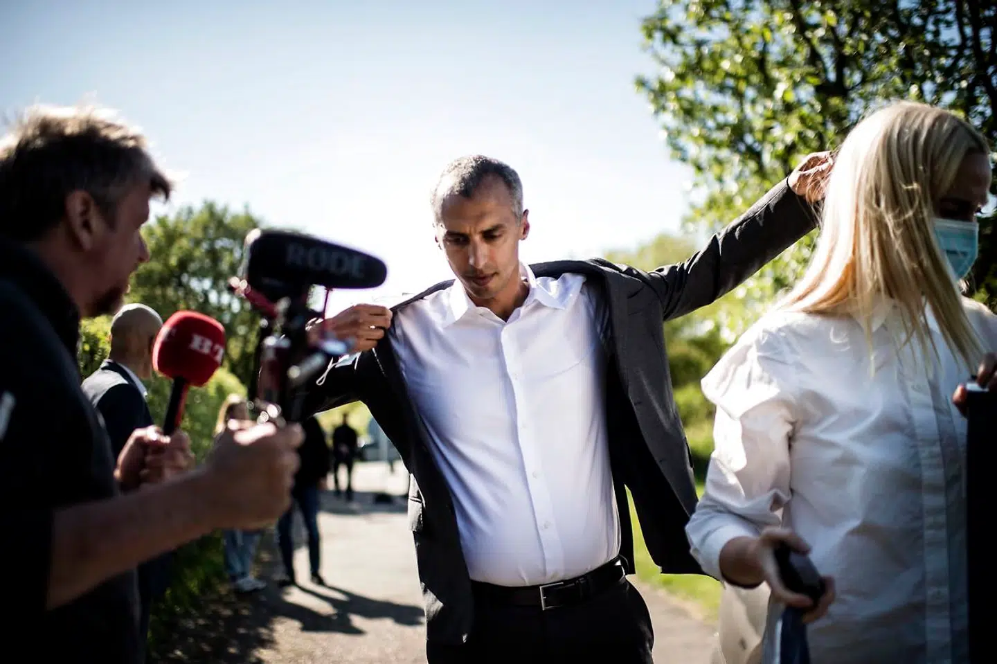 Udlændinge- og integrationsminister Mattias Tesfaye (S) besøger Center Holmegaard, der bliver et nyt udrejsecenter, ved Bagenkop på Langeland torsdag den 20. maj 2021.. (Foto: Tim Kildeborg Jensen/Ritzau Scanpix)