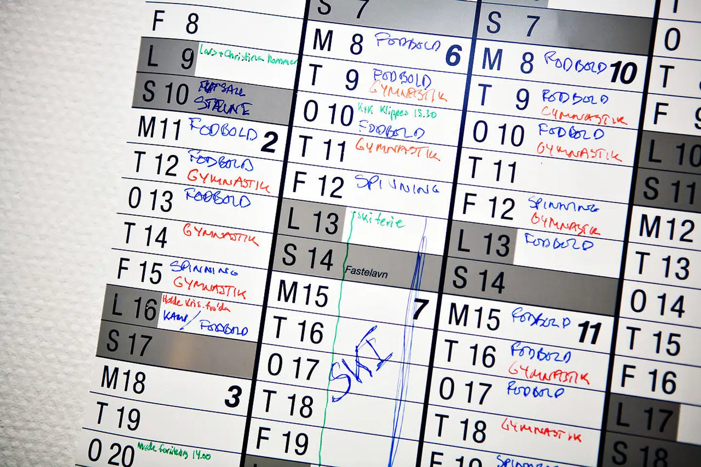 Der bliver færre fridage i kalenderen næste år.