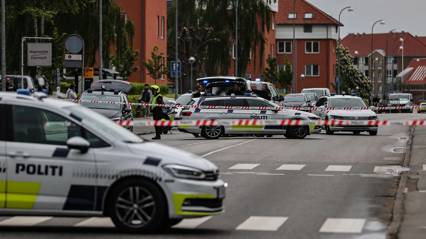 Afspærring i området.