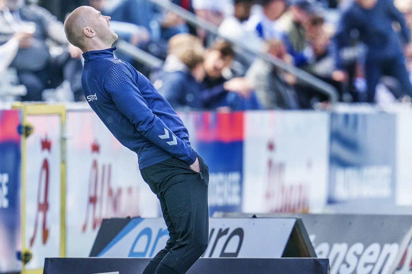 Cheftræner Jens Berthel Askou og AC Horsens skal i næste sæson spille i 1. division. Claus Bech/Ritzau Scanpix