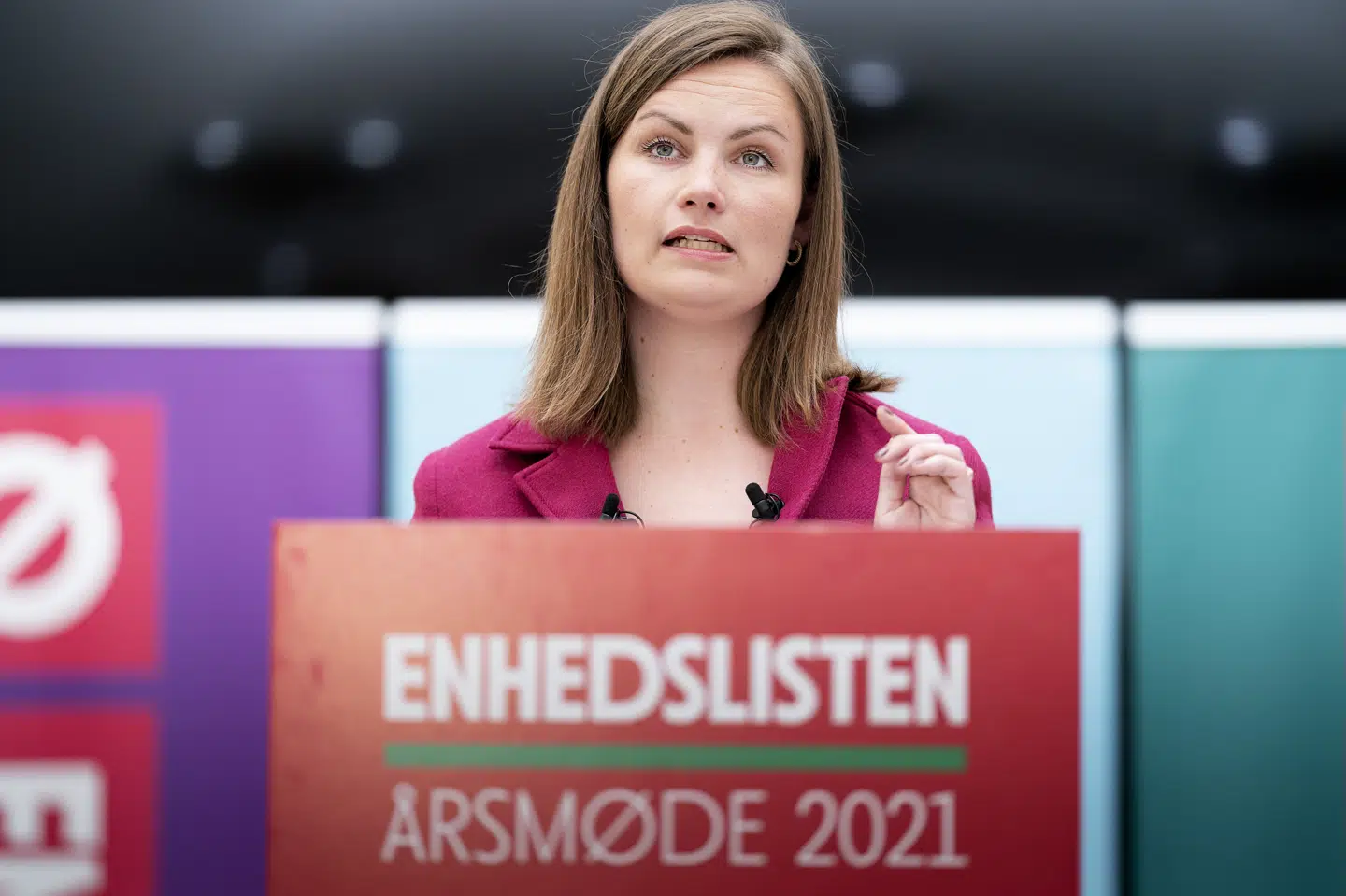 - Jeg er stolt over, at vi for første gang nogensinde opstiller vores politiske ordfører i Jylland, siger Mai Villadsen. Claus Bech/Ritzau Scanpix