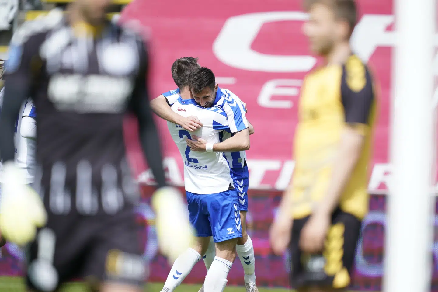 OB afsluttede sæsonen med en storsejr. Claus Bech/Ritzau Scanpix