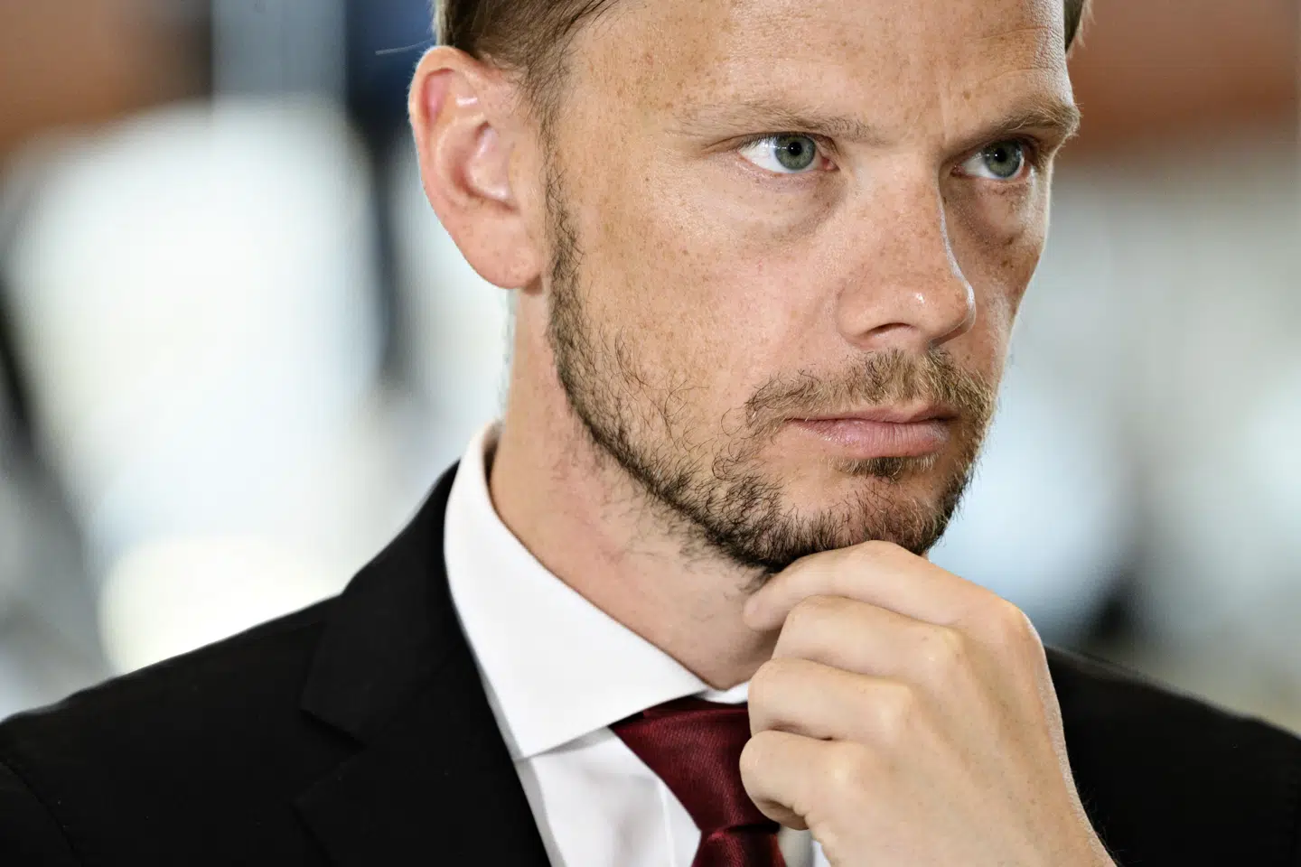 Beskæftigelsesminister Peter Hummelgaard (S) glæder sig over, at ledighedstallene igen er på ret kurs. (Arkivfoto). Philip Davali/Ritzau Scanpix