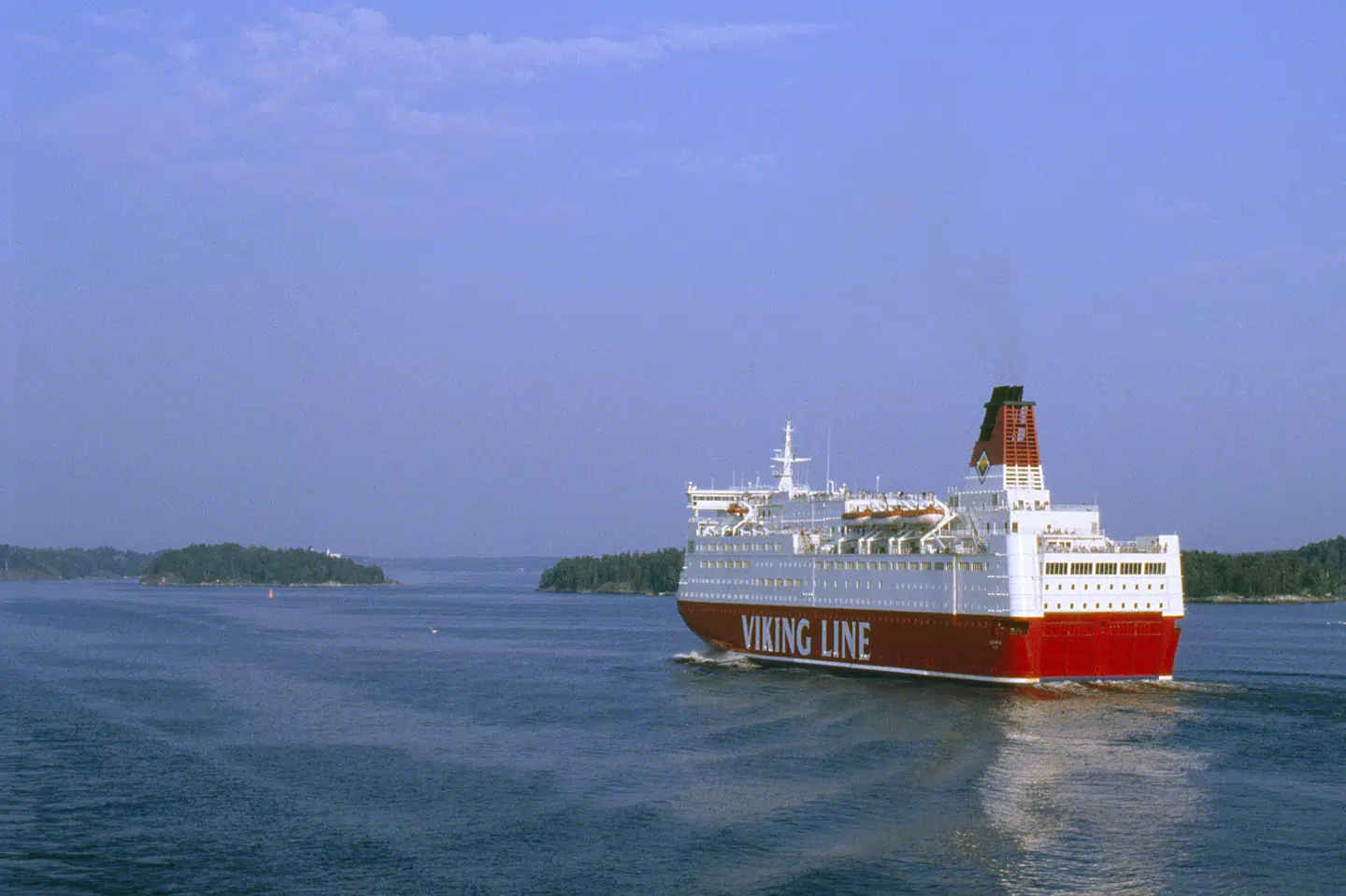Skibet Viking Sally var gerningssted for et drab begået i sommeren 1987. Nu indledes sagen mod en dansk mand ved byretten i Turku. (Arkivfoto) 11112 Jan Bergman / Tt/Ritzau Scanpix