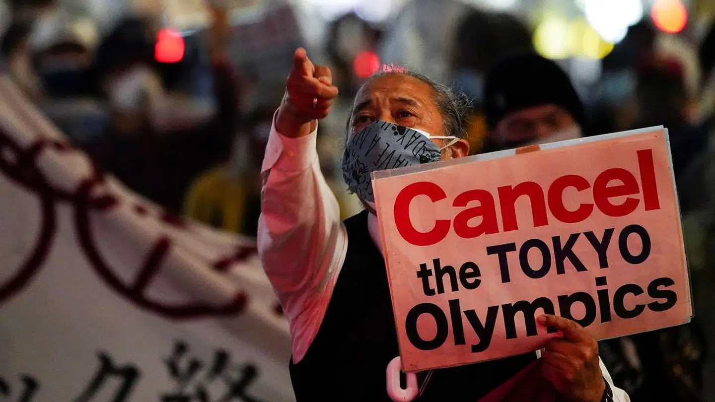 Der har været demonstrationer mod årets OL i Tokyo.