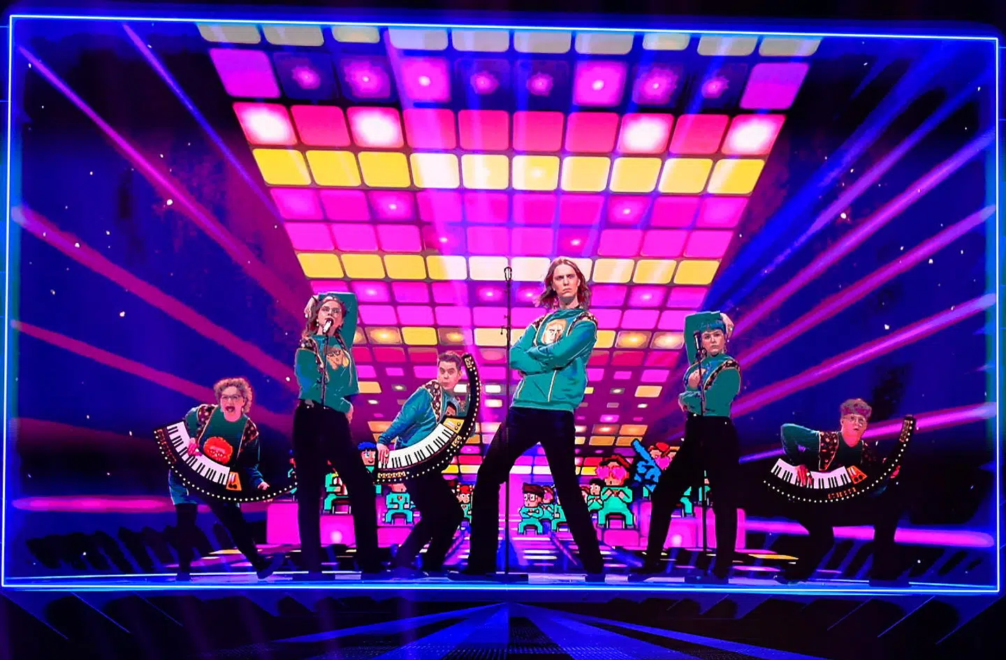 Dadi Freyr og Gagnamagnid kommer igen til at optræde med en foroptaget video ved Eurovision-finalen. Foto: Scanpix