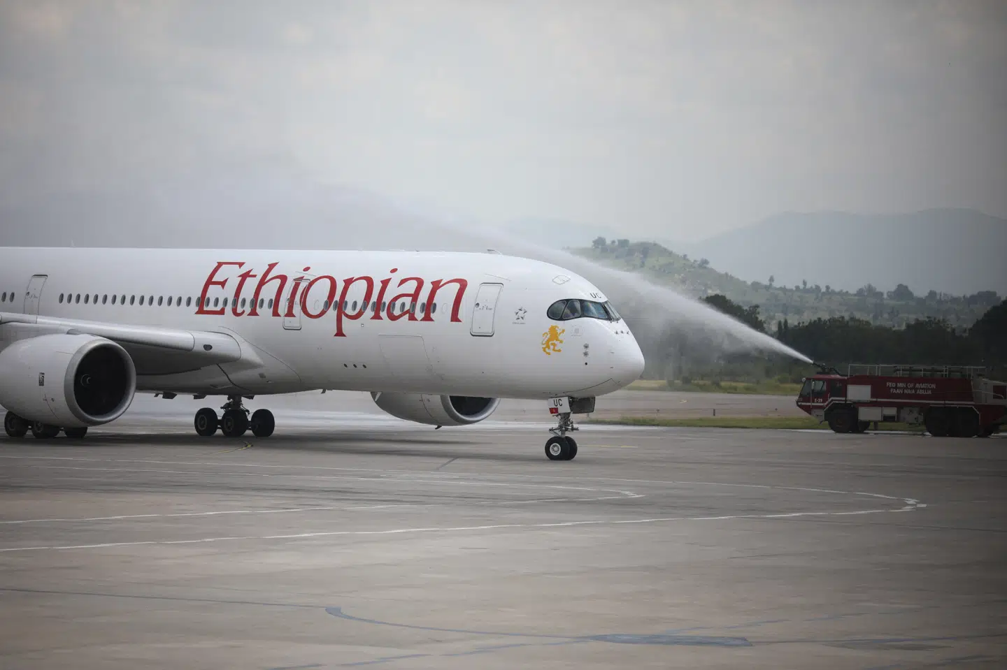 Et fly fra Ethiopian Airlines var tæt på at blive involveret i en ulykke i luftrummet over DR Congo. Kola Sulaimon/Ritzau Scanpix