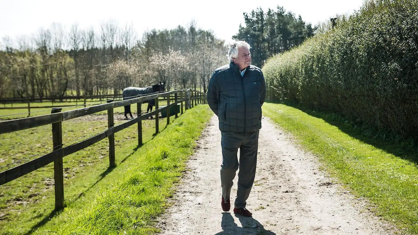 Christian Kjær ved markerne omkring Sandbjerggaard i Hørsholm