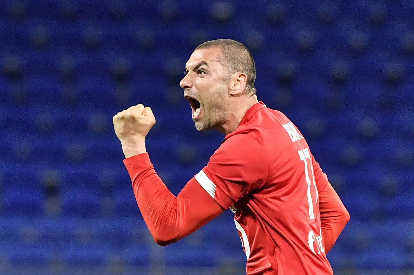 35-årige Burak Yilmaz har med 15 mål været en hovedårsag til Lilles store sæson i Frankrig. (Arkivfoto) Philippe Desmazes/Ritzau Scanpix